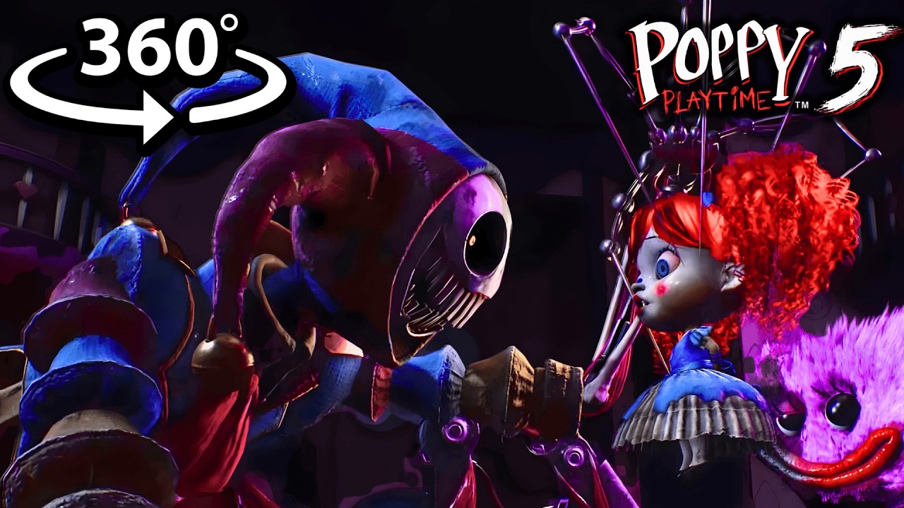 360° Poppy Playtime Chapter 5: BEST MOMENTS + FINAL BOSS in VR