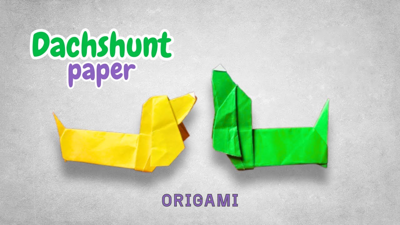 Long Dog, Short Tutorial: Origami Dachshund | How to Make an Paper Dachshund | Easy Origami | DIY