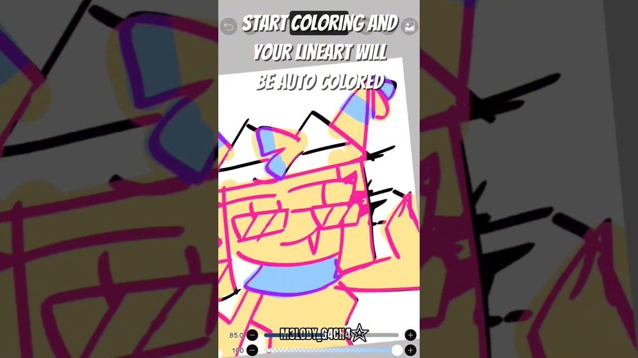 auto lineart coloring tut!/#lineart #dandysworld#yatta #arttutorial #ibispaintx #fyp #1tzm3l0dyg4ch4