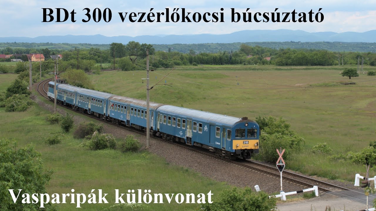 BDt 300 vezérlőkocsi búcsúztató különvonat Miskolc környékén (Vasparipák különvonat)