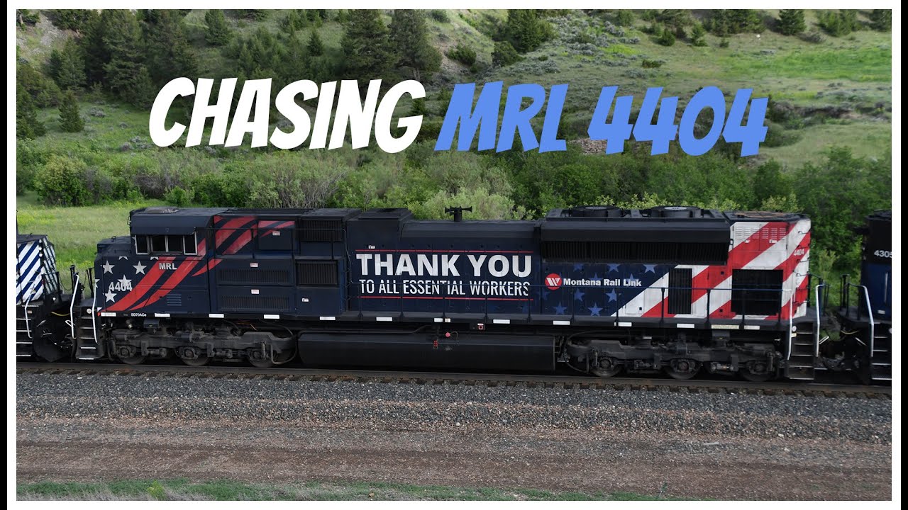 [4K] MRL's Essential Workers Locomotive, Notch 8 EMDs, and More on Mullan Pass