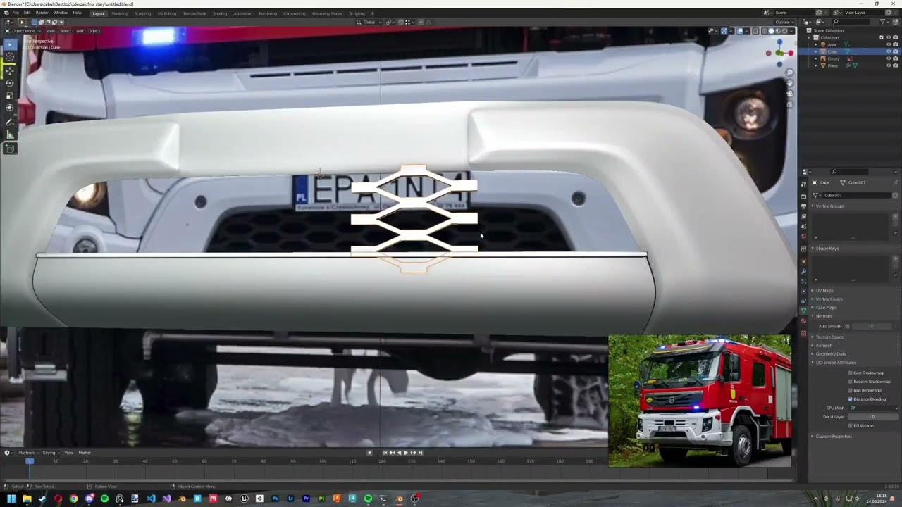 Modeluje GCBA 8/32 Volvo FMX 6XR/Bocar