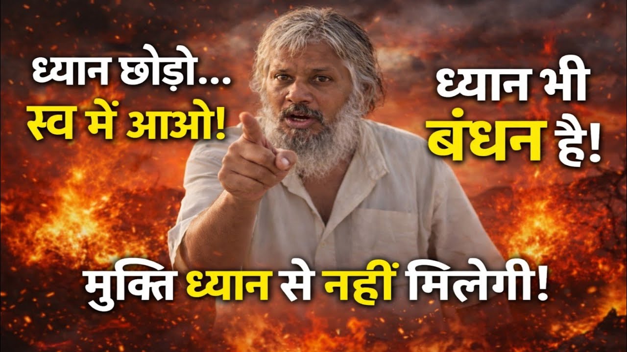 क्या ध्यान भी बंधन है?” सच सुनकर हिल जाओगे!#योगी #motivation #yogi 