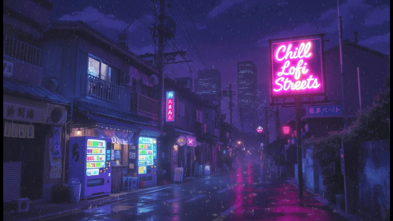 Midnight Lofi Vibes | Soft Beats to Unwind | Chill Lofi Streets