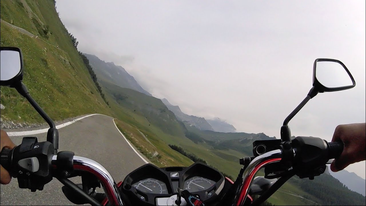 Honda CB 125 F @  Passo di Croce Domini (Pure "Sound")
