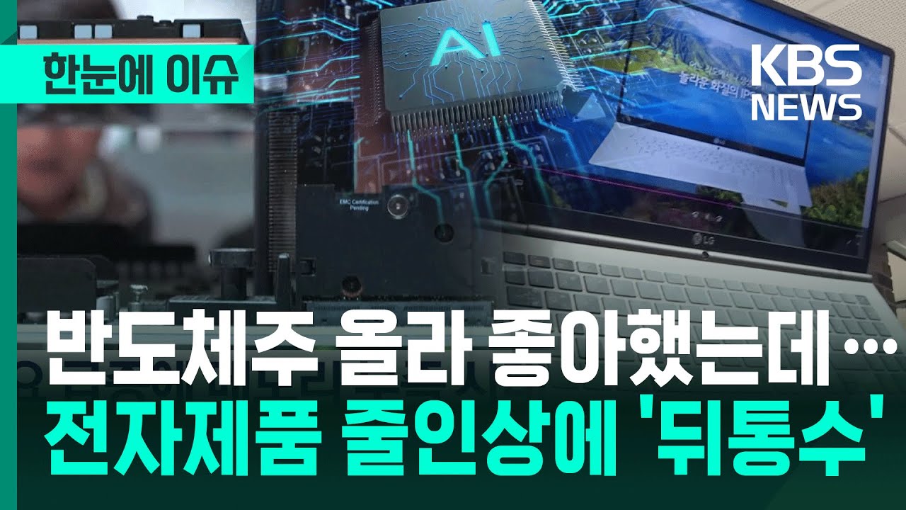 [한눈에 이슈] 반도체주 올라 좋아했는데­…전자제품 줄인상에 '뒤통수' / KBS 2026.01.24.