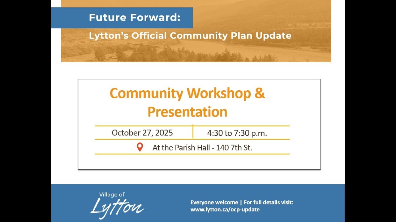 OCP Update: Community Workshop & Presentation October 27, 2025