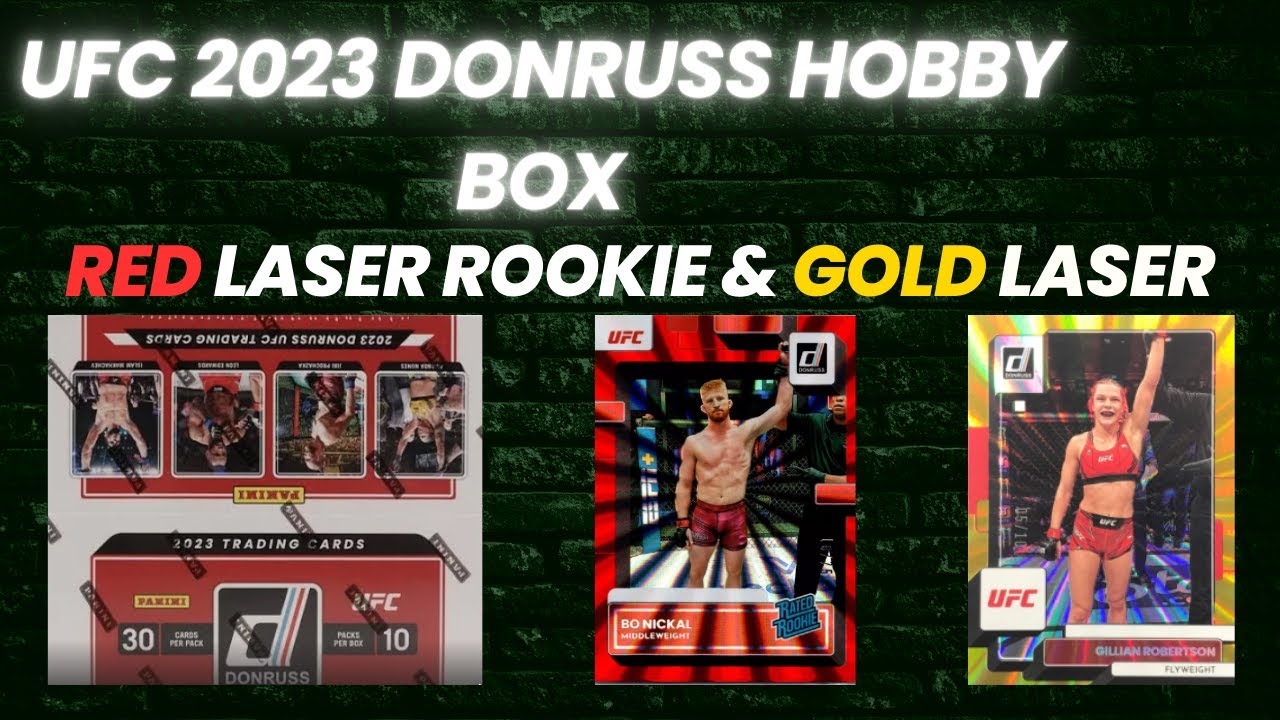 UFC 2023 Donruss Hobby Box Red Laser & Gold Laser