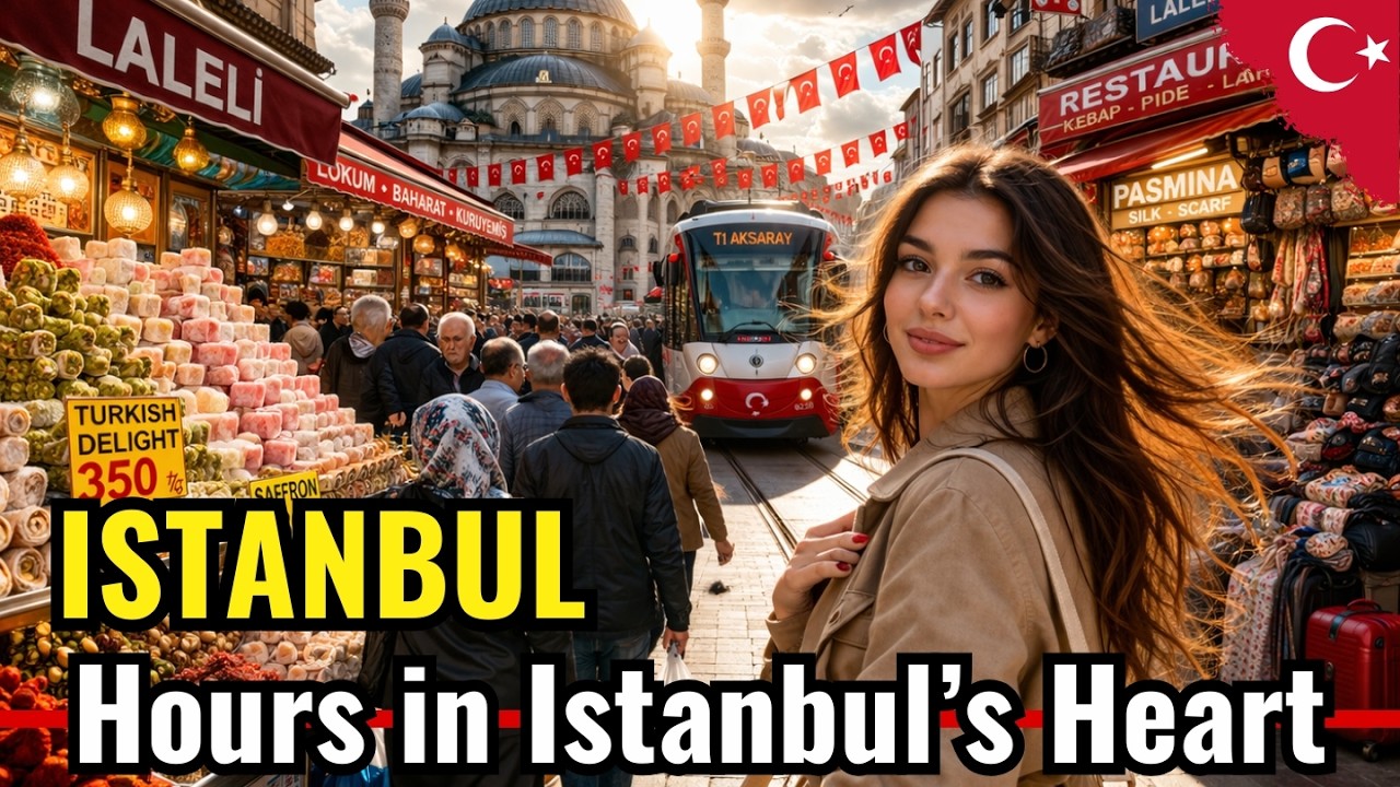 Istanbul Walking Tour 4K | Laleli to Grand Bazaar to Sultanahmet | Real City Life
