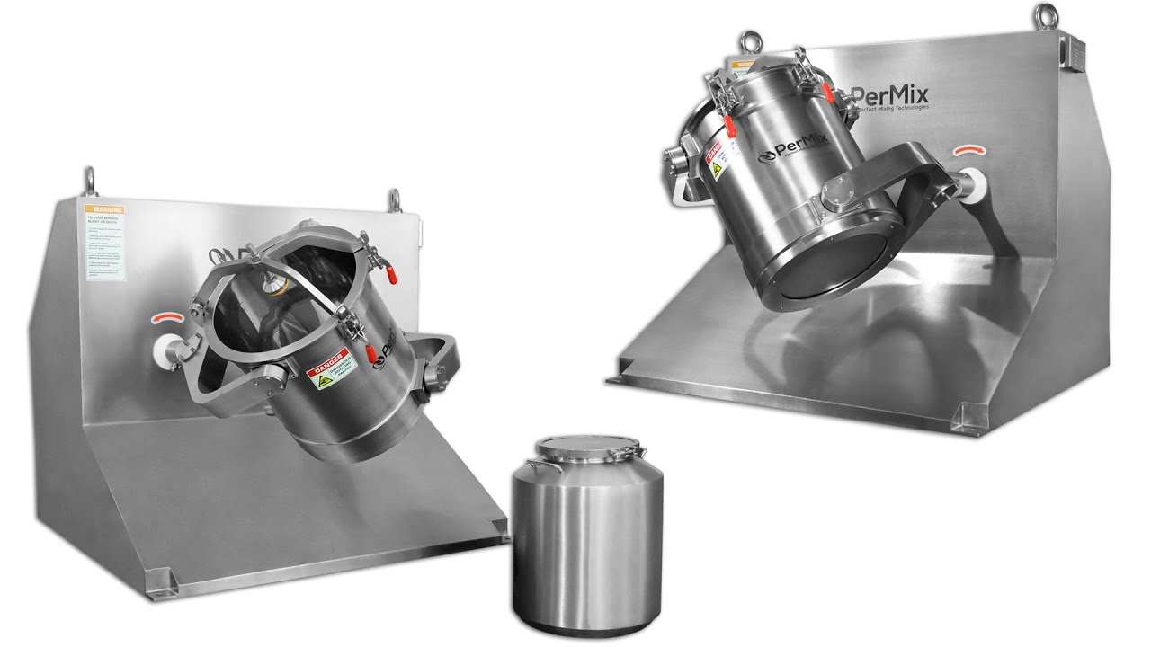 Industrial Mixers and Mixing Equipment - PerMix PTU 50 3D drum type mixer