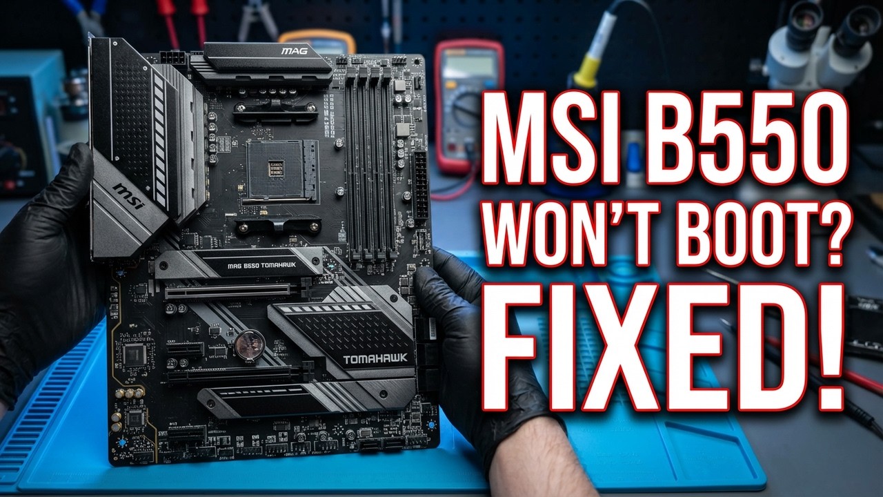 Why Your MSI MAG B550 TOMAHAWK Wont Boot FIXED!
