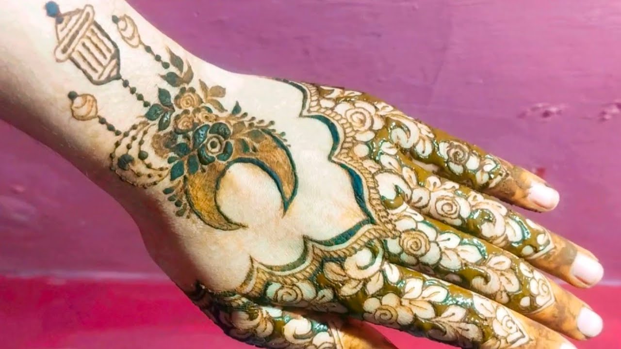 Ramzan special mehndi design || chand mehndi design . 