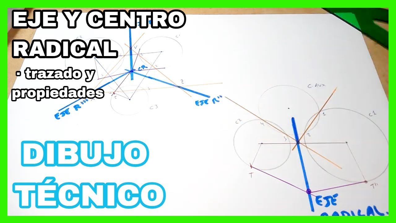 EJE Y CENTRO RADICAL - trazado🎯 y propiedades