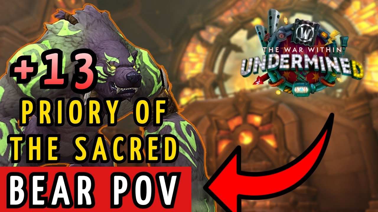 🔥 Guardian Druid SHREDS +13 Priory of the Sacred Flame | War Within S2 Tank POV