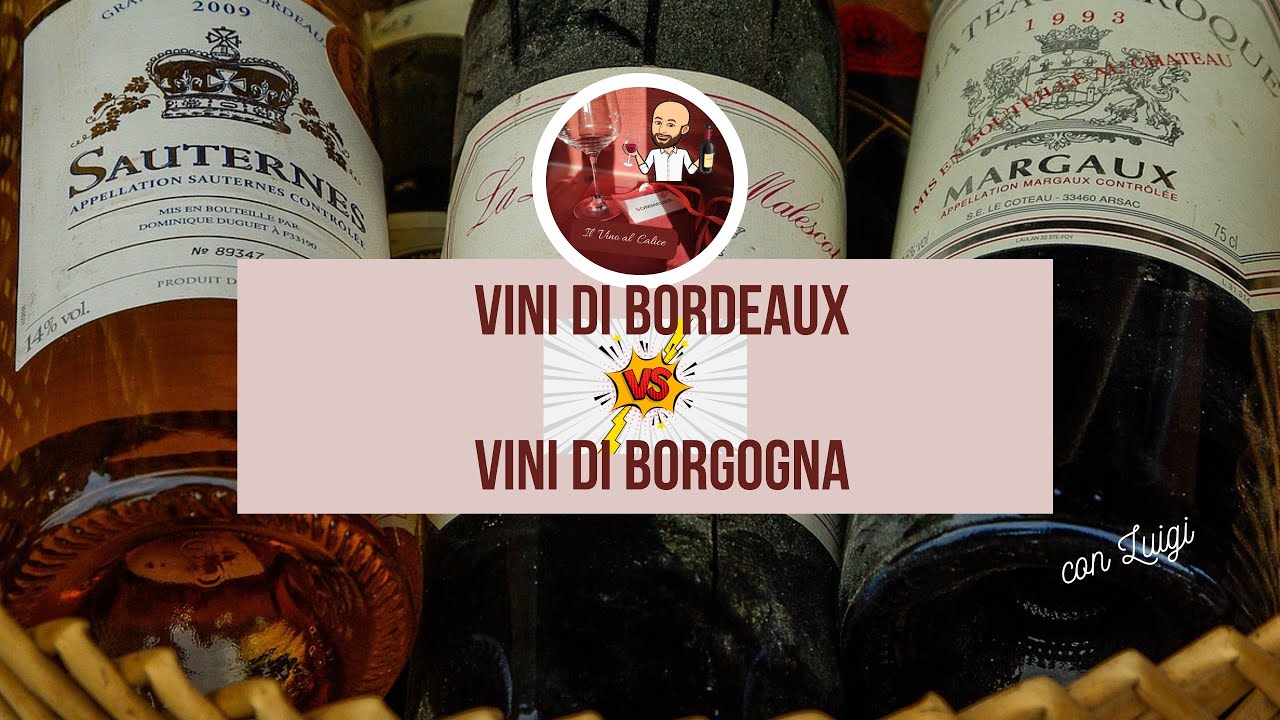 Vini di Bordeaux VS Vini di Borgogna