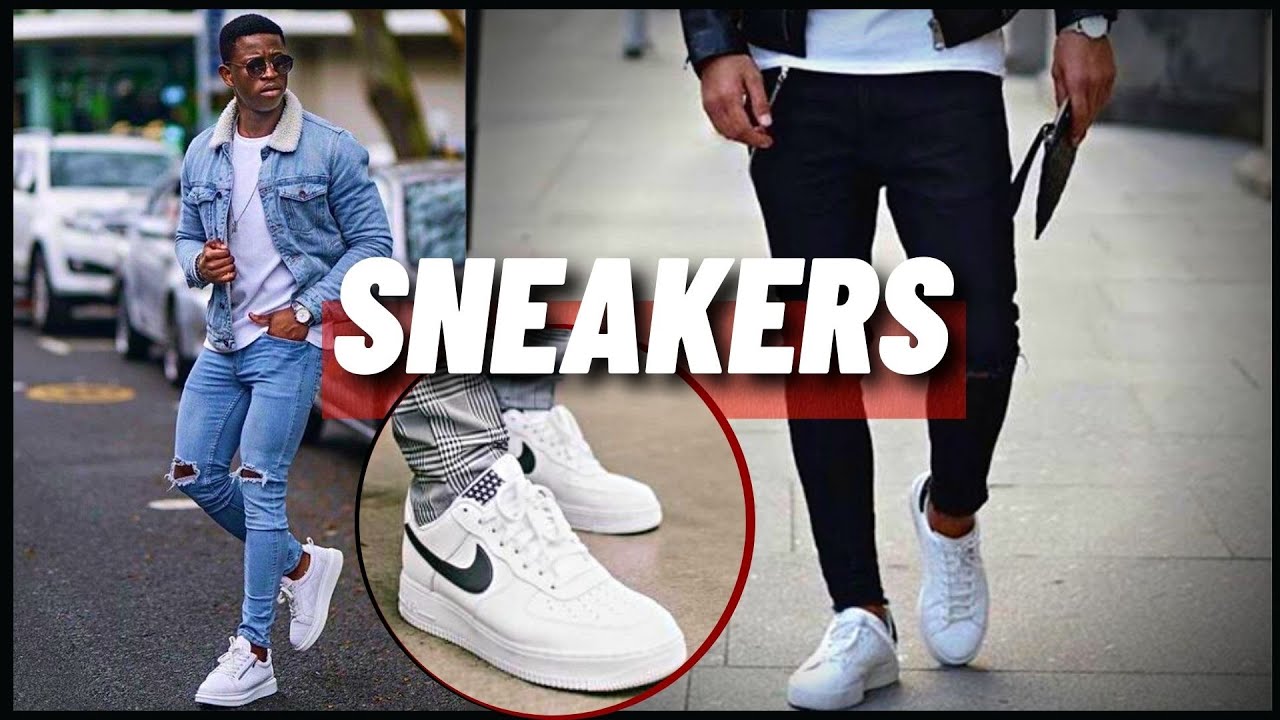 5 LOOKS com TÊNIS BRANCO Masculino - Moda para HOMEM - Sneakers Men fashion style