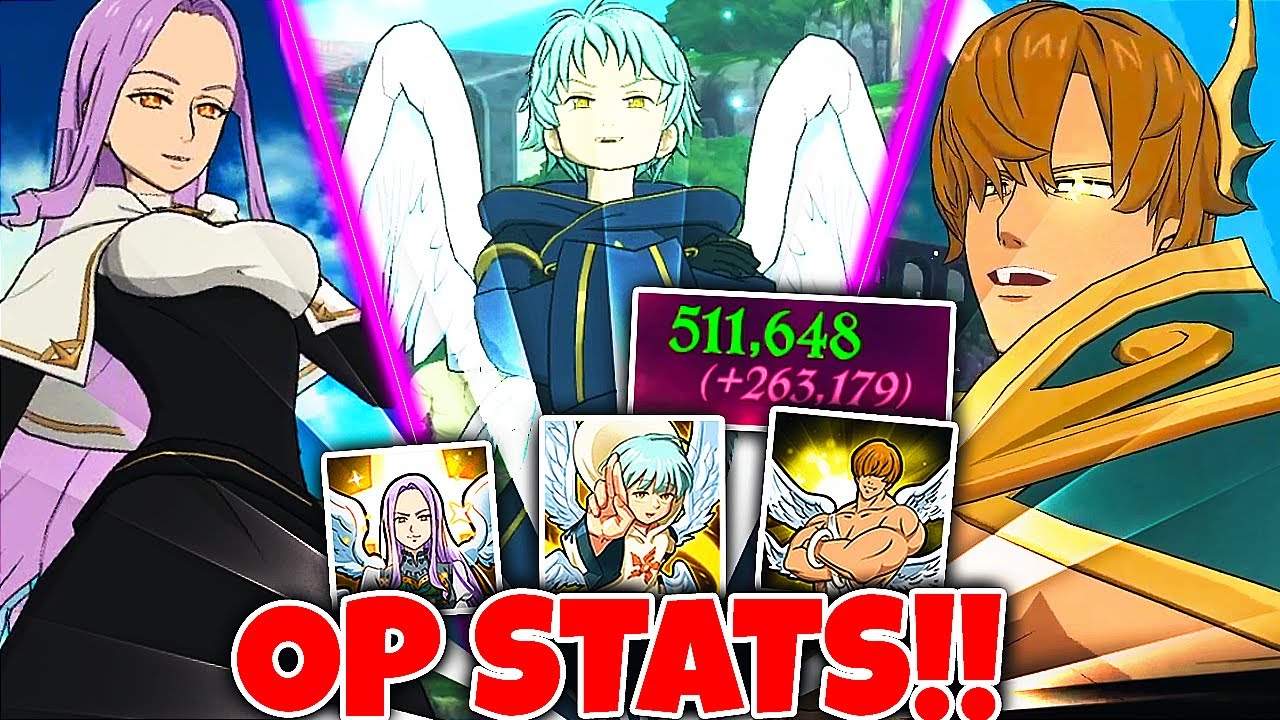 NEW FULL ARCHANGELS STAT BUFFING TEAM IS BEYOND OP!! | Seven Deadly Sins: Grand Cross