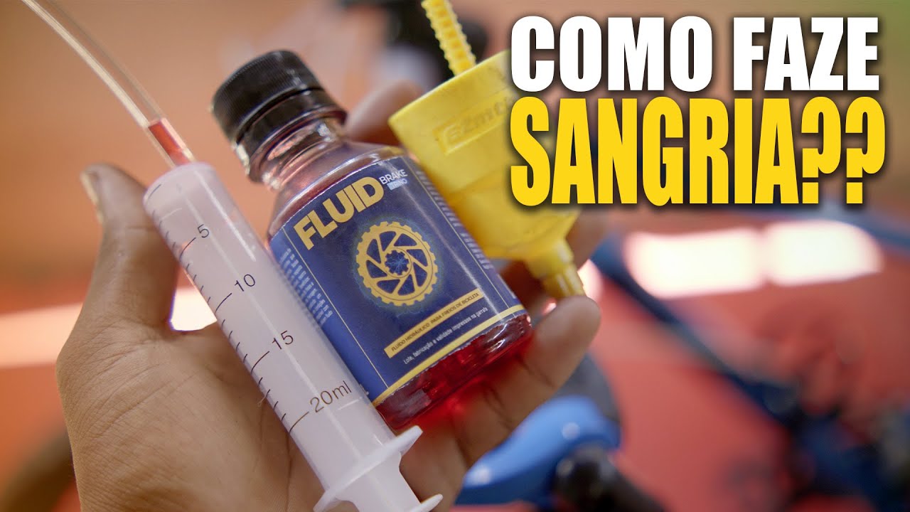 Como fazer sangria freio hidráulico de bicicleta?