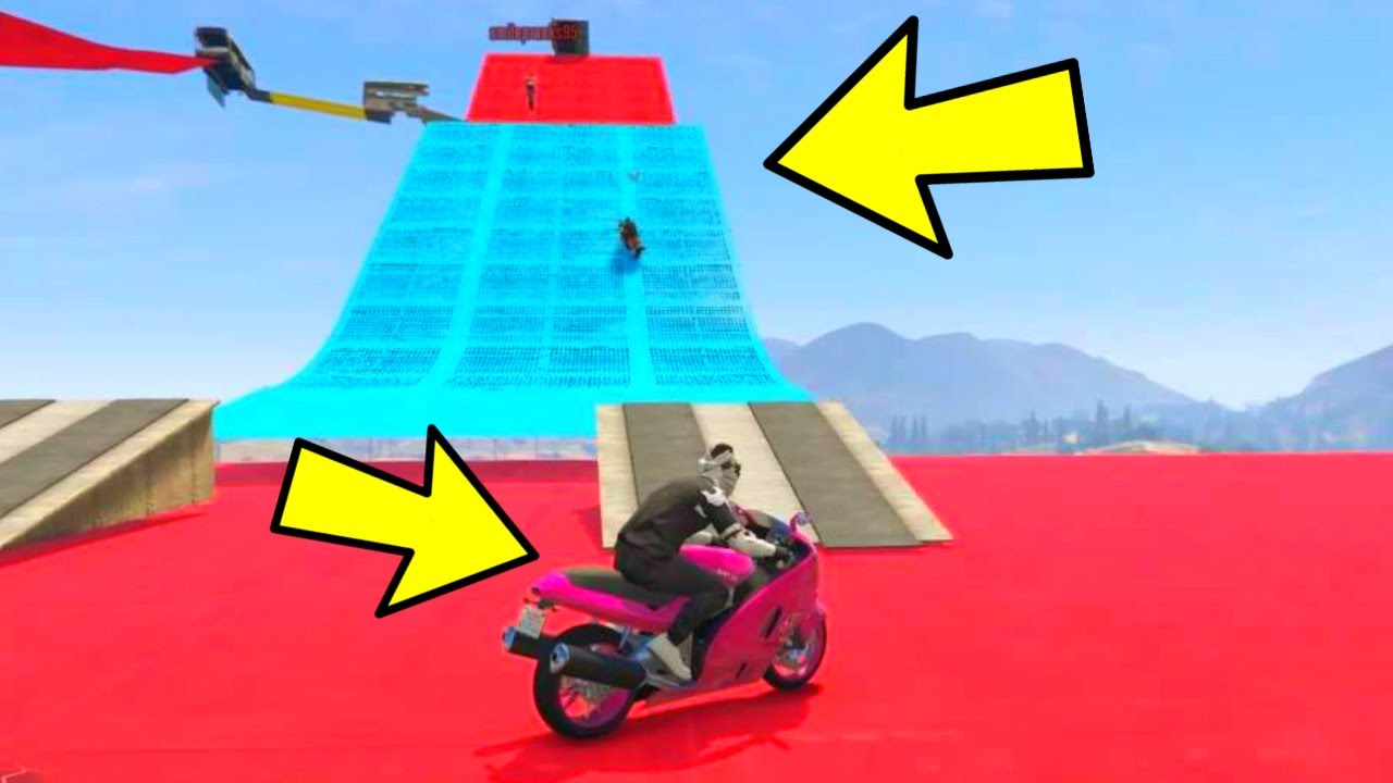 (GTA 5 PARKOUR) - BEST MOTORCYCLE PARKOUR EVER!?!?