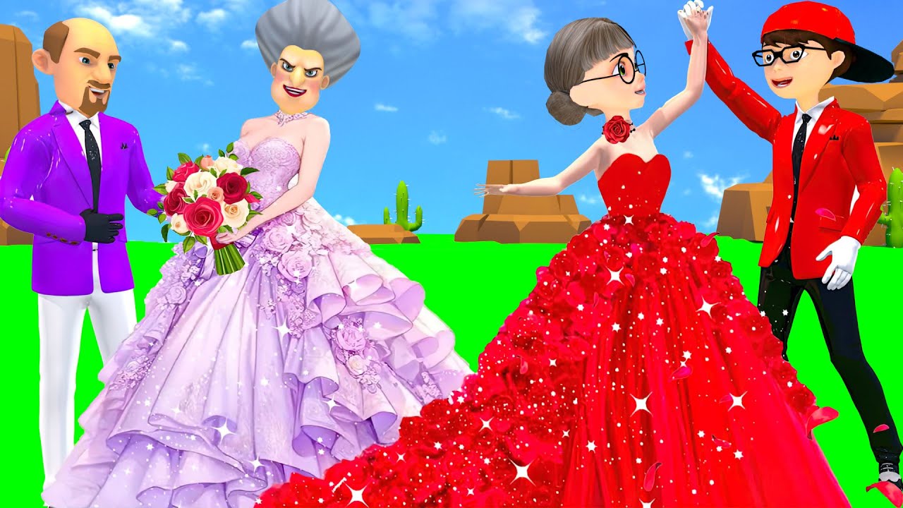 Scary Teacher 3D vs Squid Game 2 Marry Dressing Wedding Style Beautiful or Error 5 Times Challenge