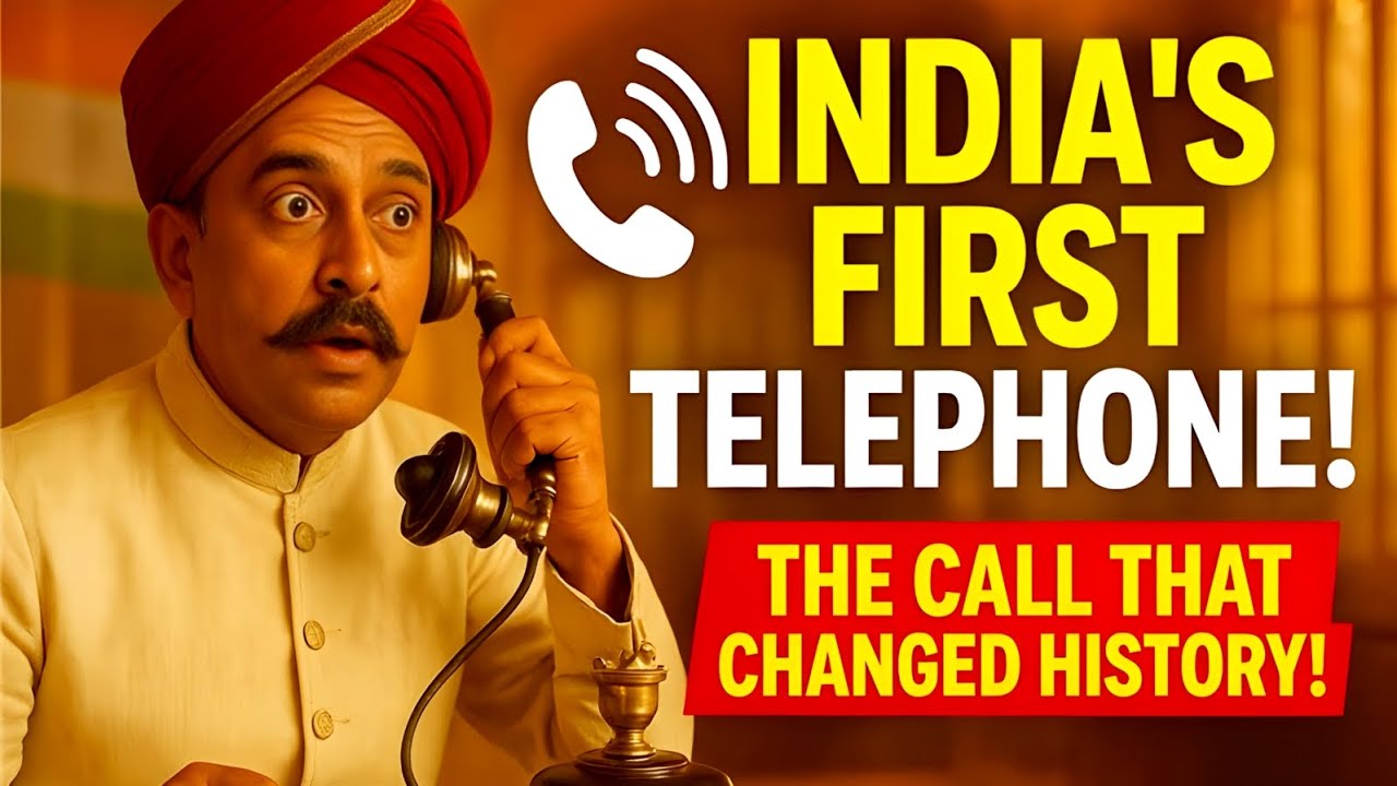 India&rsquo;s First Telephone &mdash; A Moment That Echoed Forever! #history #indianhistory #technology #facts