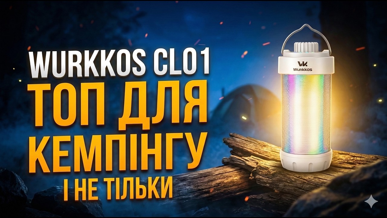 Wurkkos CL01 - компактний кемпінговий ліхтар з RGB та павербанк на всі випадки життя!