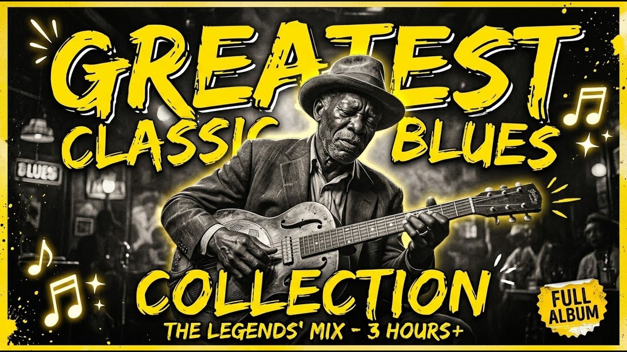 Etta James, Clapton, ZZ Top, Jimi Hendrix Inspired Emotional Lady Blues Rock Nostalgic Night Tide