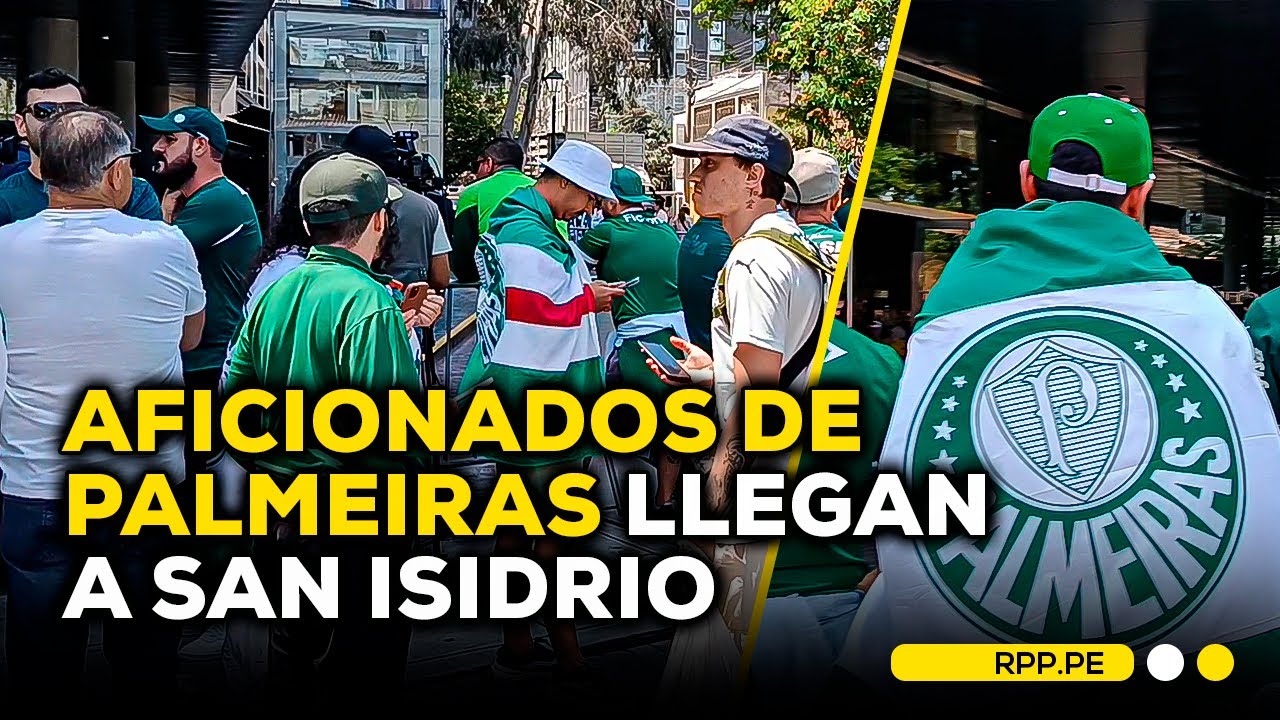 ⚽🇧🇷  Hinchas de Palmeiras llenan las calles de Lima a horas de la final de la Copa Libertadores 2025