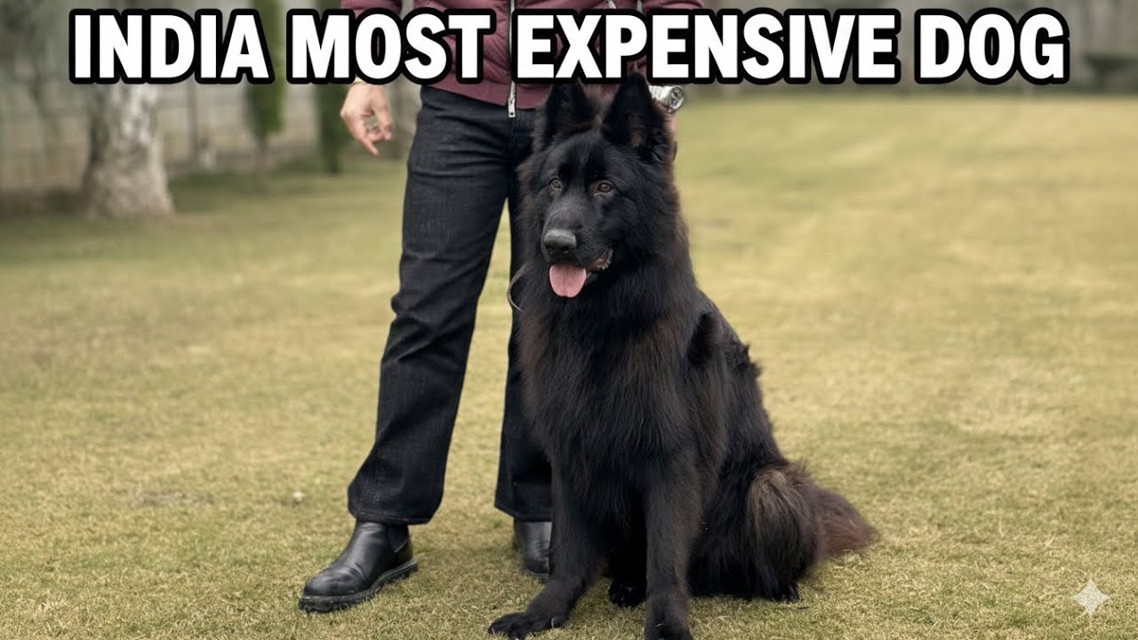 Living Style Of India&rsquo;s Most Expensive Black German Shepherd Dog 😃