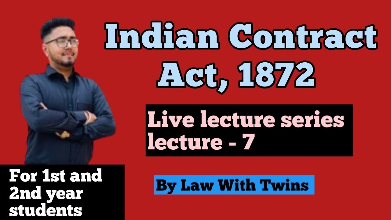 Lecture 7, doctrine of privity of contract | Nature of minor’s agreement | for #AIBE2024 CCSU, MSU