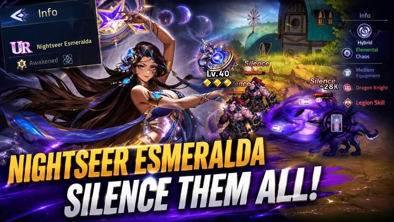 🔥 NIGHTSEER ESMERALDA IS BROKEN! PERMA SILENCE BUILD & SHOWCASE! ML: Adventure
