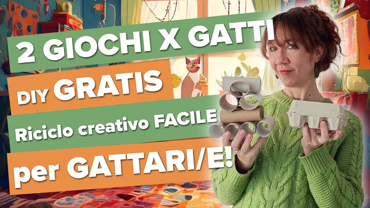 2 Fantastici Giochi Fai da Te per Gatti con Materiali di Scarto - Pronti in Pochi Minuti!