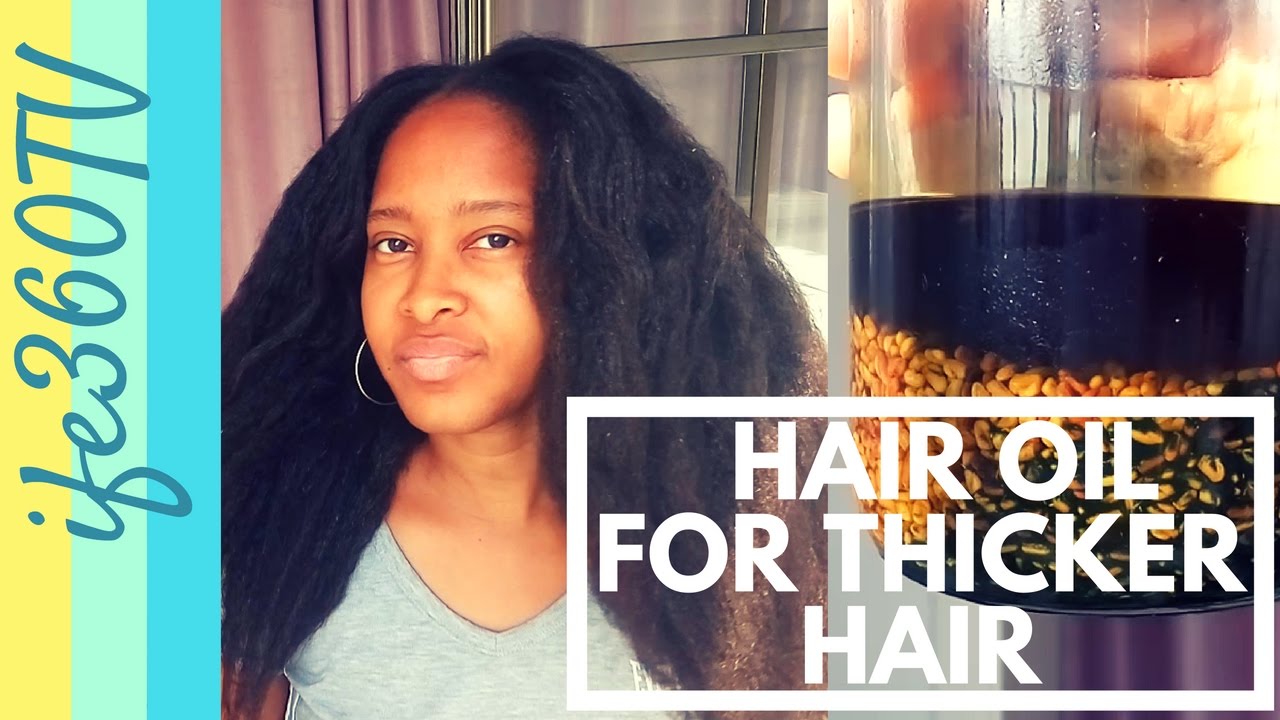 FENUGREEK HAIR GROWTH OIL - For THICKER, LONGER HAIR #longhair #naturalhair #Fenugreek