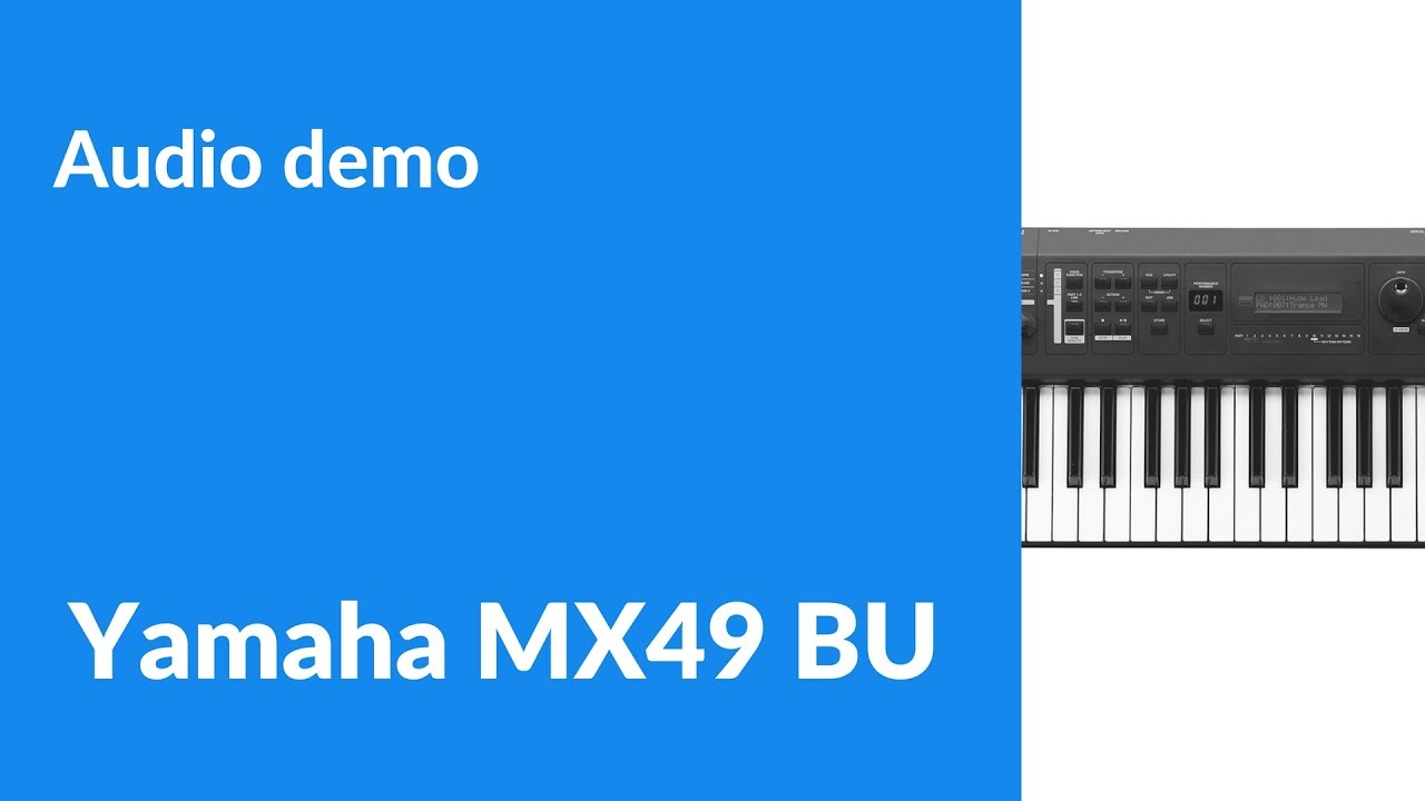 Yamaha MX49 BU - Making a soulful beat [Audio demo]