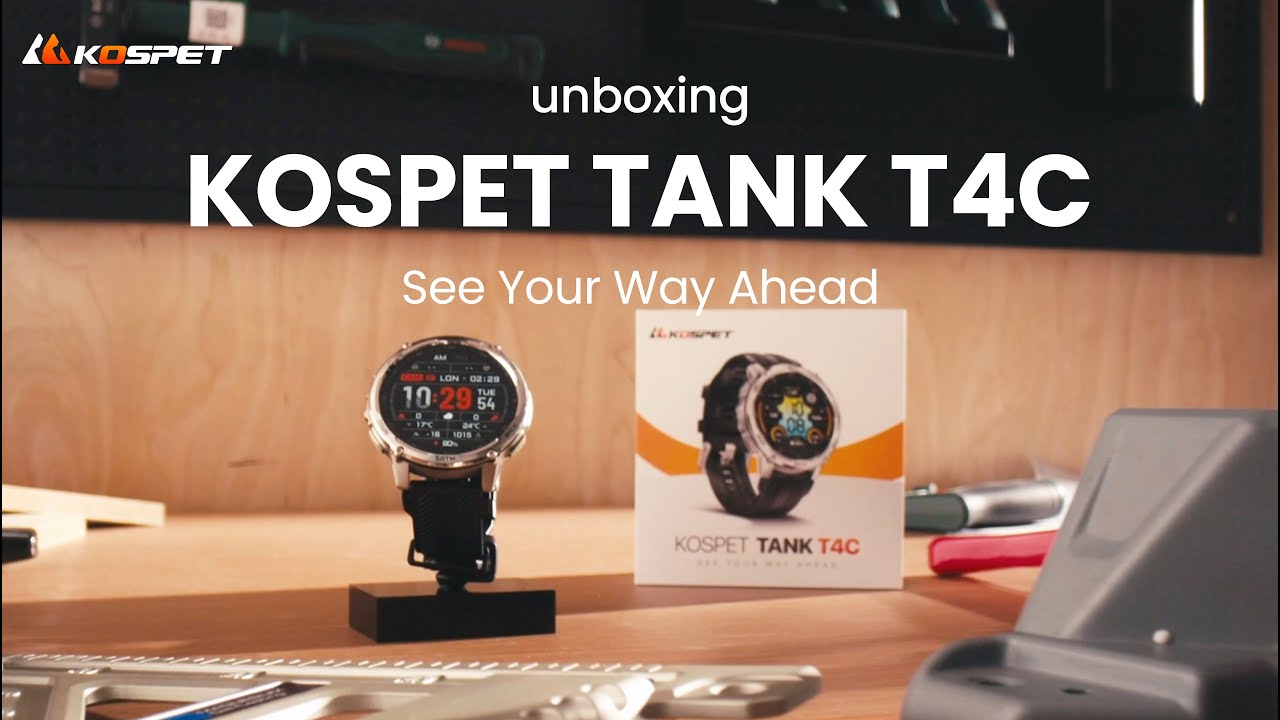 Unboxing KOSPET TANK T4C | A Tough Smartwatch Thrives in Demanding Work Environments.
