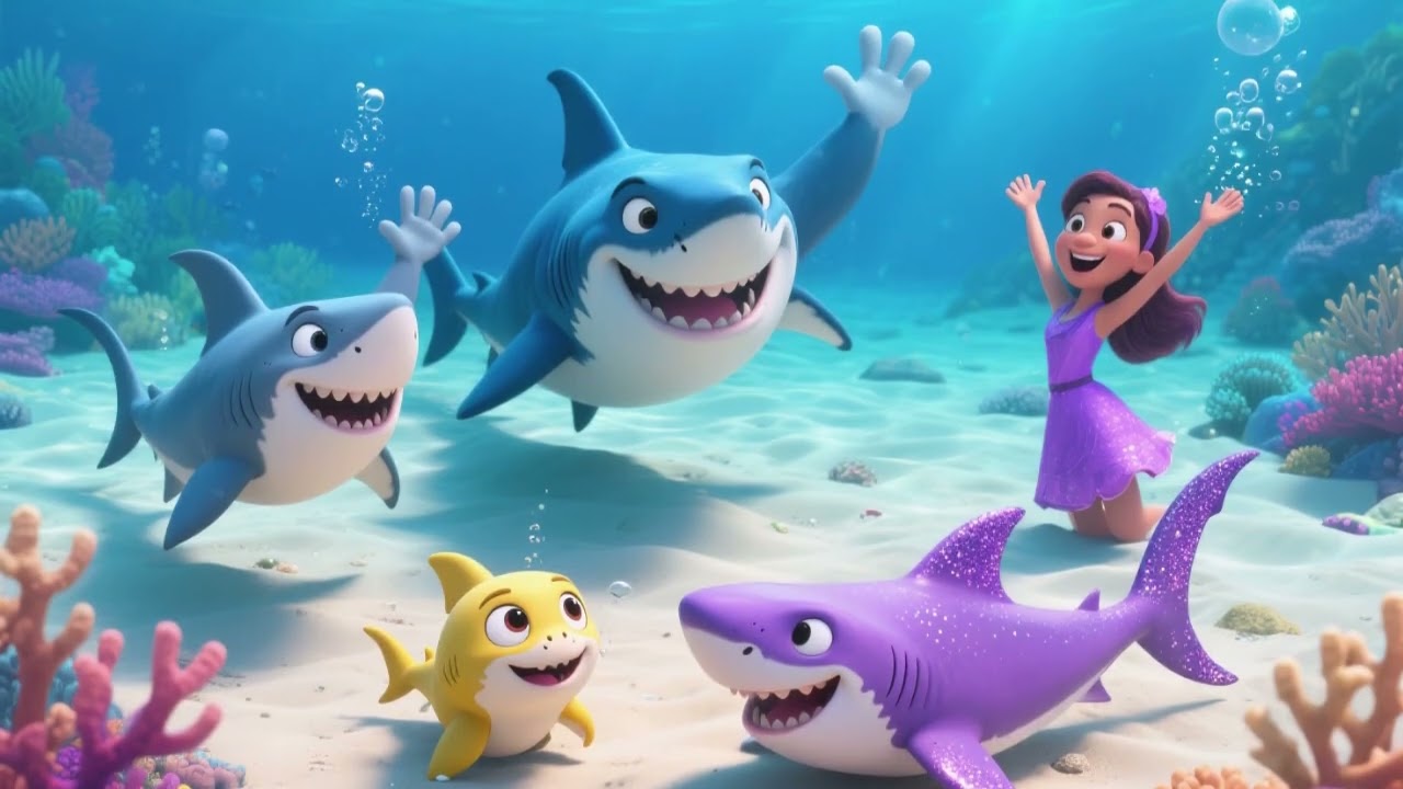 Happy  shark song / kids action dance rhyme