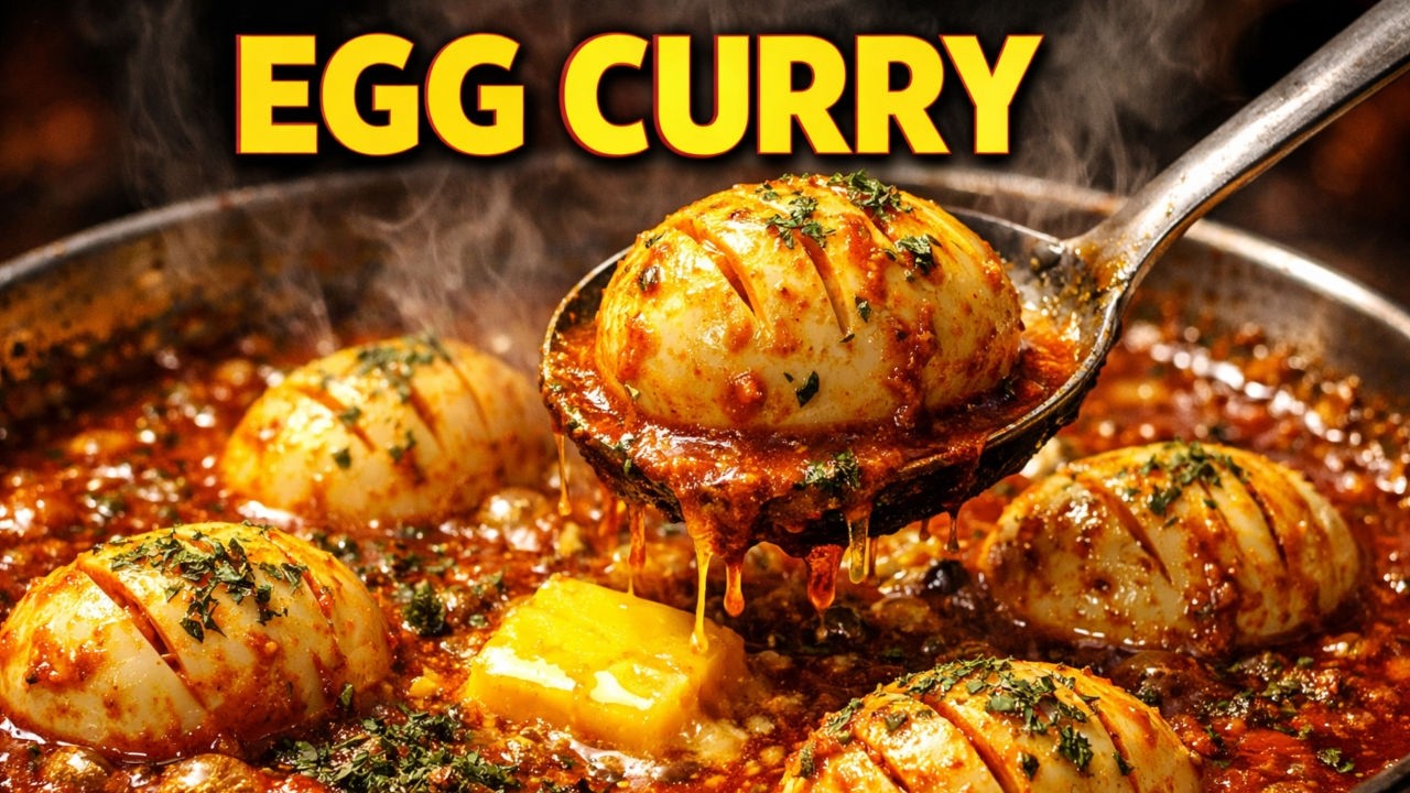 Afghan Anda Curry | Thick Tomato Butter Gravy Street Style