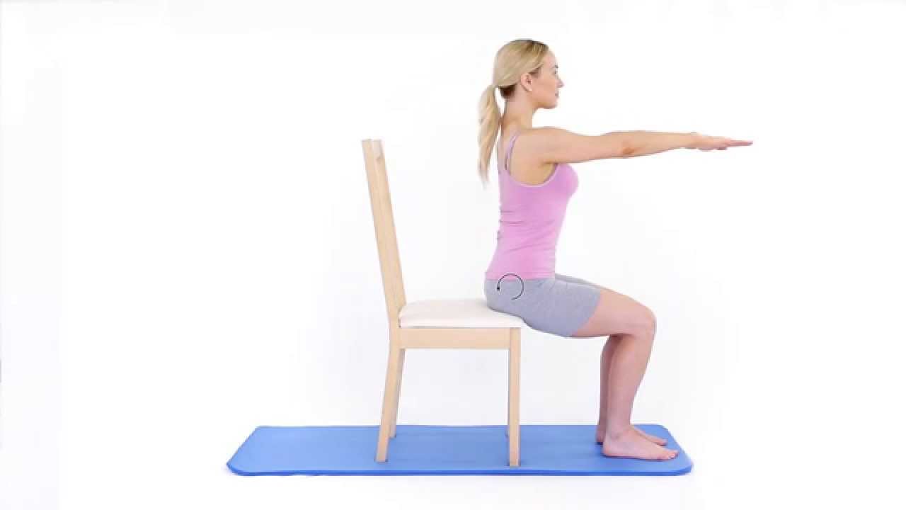 Pilates Roll up on a chair