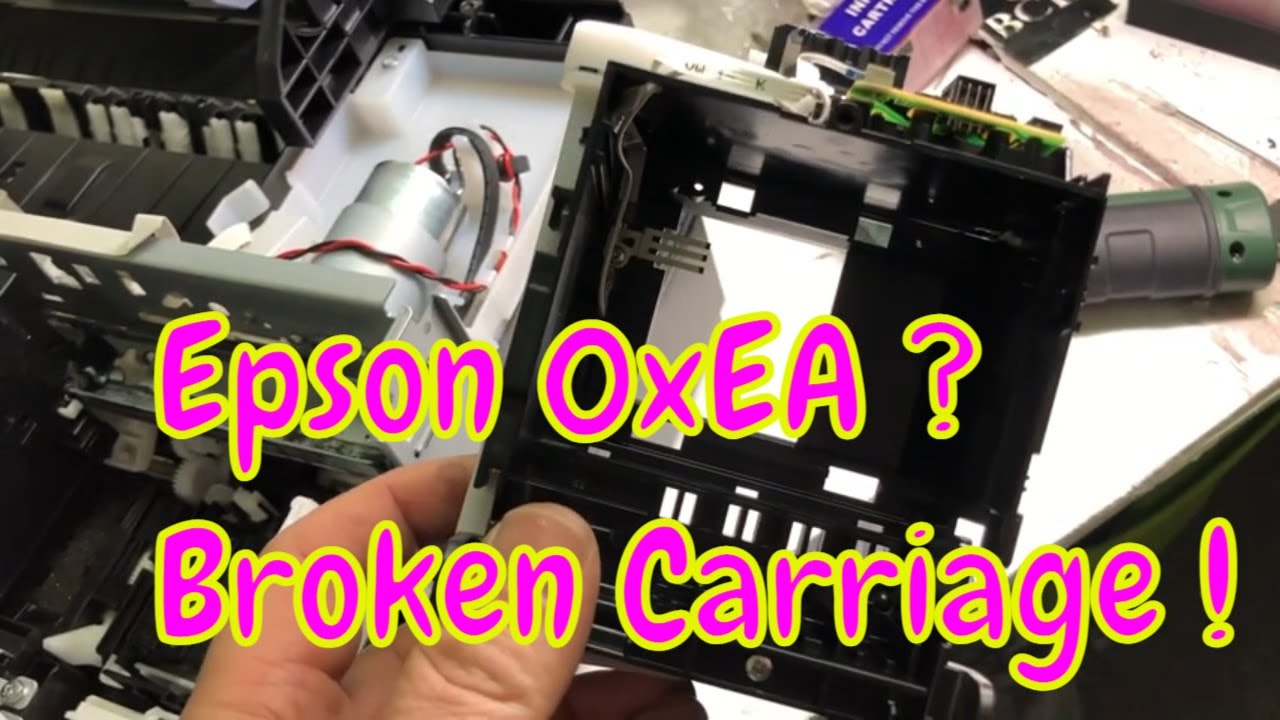 Исправить код ошибки Epson 0xEA: заблокирована каретка печатающей головки oxea