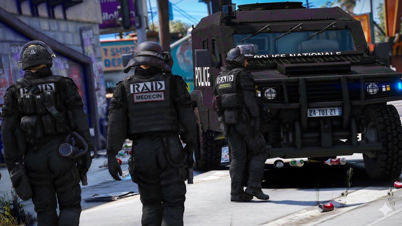 [GTA 5] INTERVENTION CHOC AVEC LES FORCE SPECIALE DE LA POLICE🚔 |  #1446