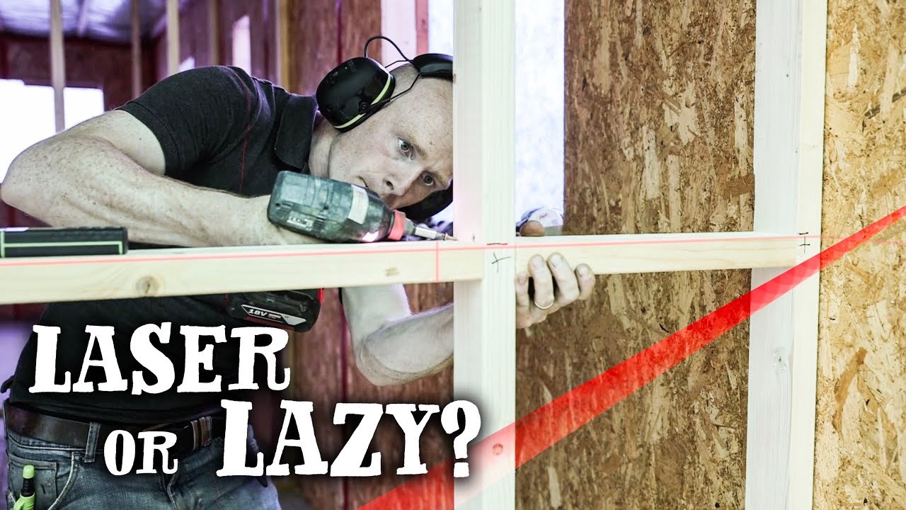 STUD WALLS, NOGGINS & BATTENS - Laser levels and measures 💥