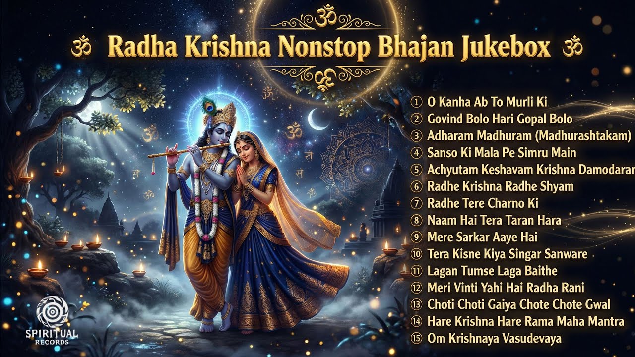 राधा कृष्ण नॉनस्टॉप भजन 🙏 | मन को शांति देने वाले कृष्ण भक्ति गीत | Peaceful Morning Bhajans