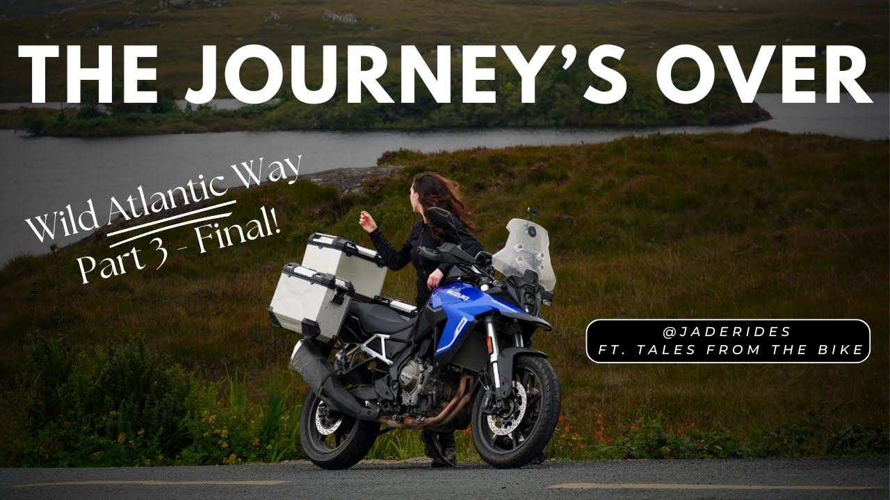Wild Atlantic Way on Suzuki V-Strom 800 Galway to Belfast | Ireland Motorcycle Tour Part 3 | Final