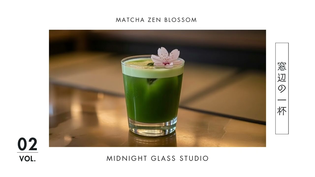 静かな和のバーで、抹茶を。｜Japanese Bar Lofi｜Tonight’s Drink: Matcha Cocktail