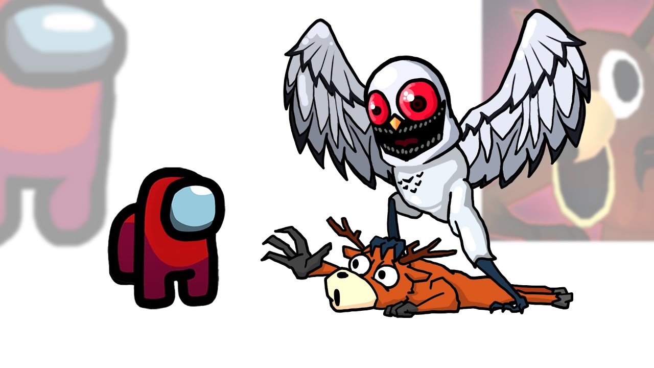 Mini Crewmate Kills Creepy 99 Nights in the Forest 'The OWL' | Among Us