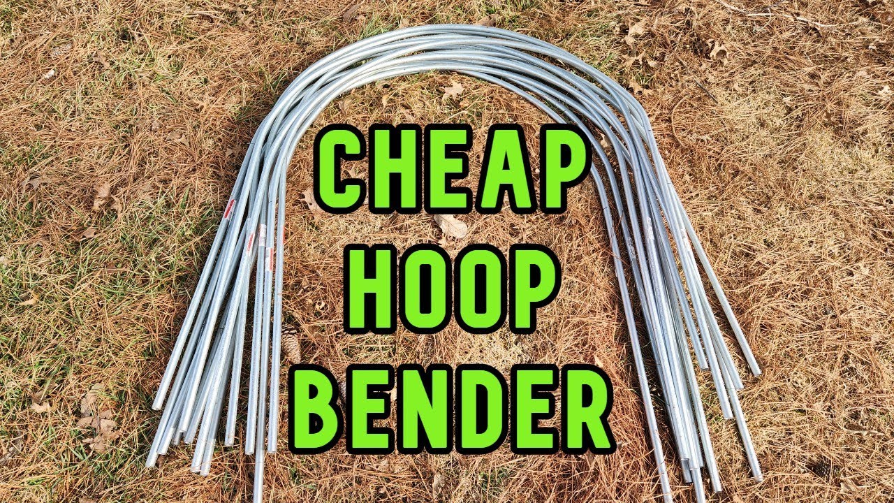 How to build a cheap low tunnel greenhouse hoop bender