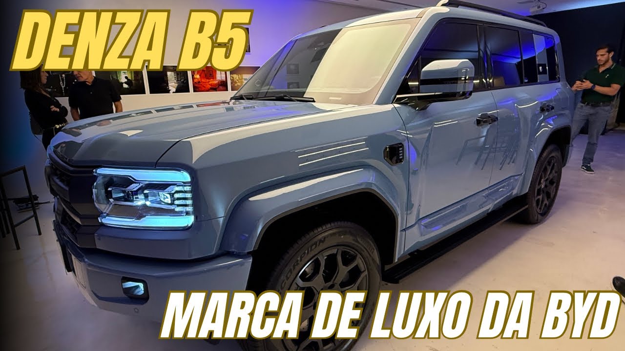 MARCA DE LUXO DA BYD CHEGOU AO BRASIL COM O DENZA B5