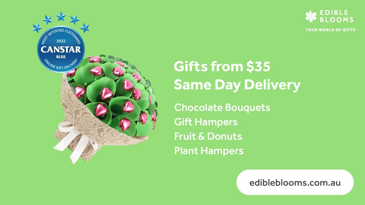 Need an gift hamper, chocolate bouquet, dessert gift box or branded corporate gift | Edible Blooms