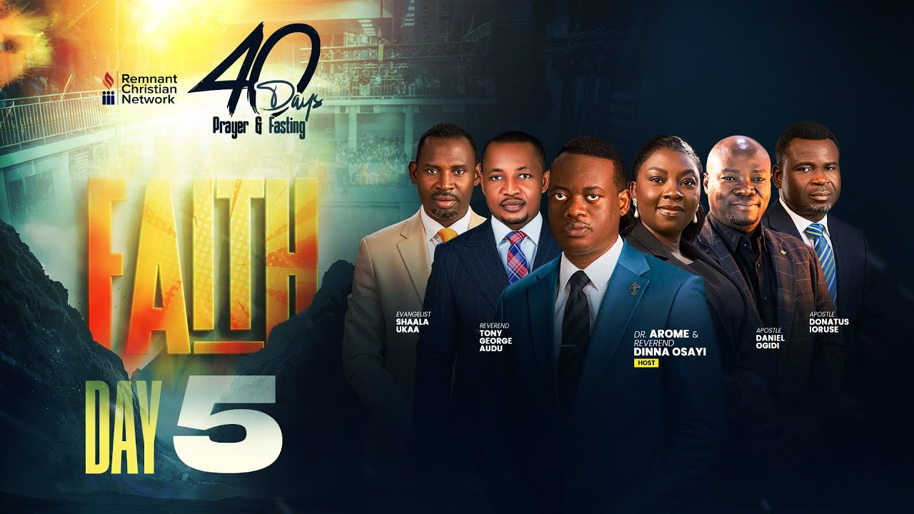 40 DAYS OF PRAYER AND FASTING || FAITH || DAY 5 || REV. TONY AUDU || 9TH JAN. 2026