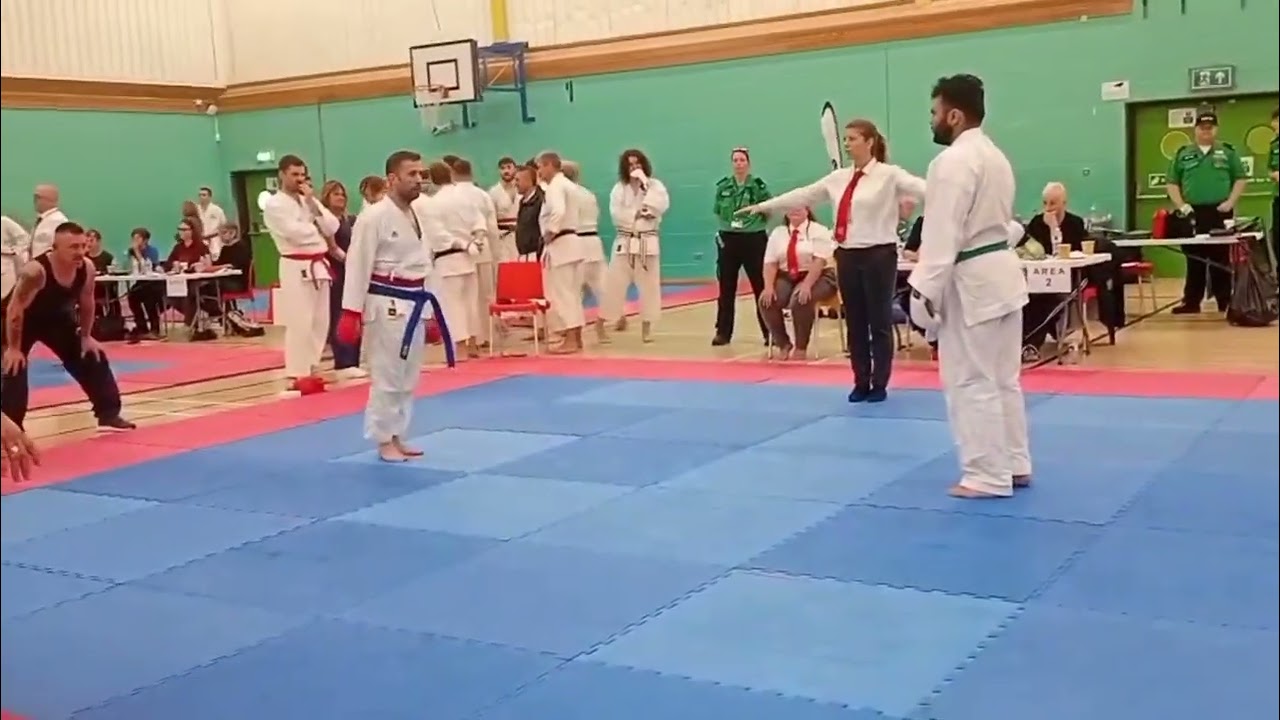 HDKI GB national championship Kumite. Red dragon karate final turns into &ldquo;Rocky final scene&rdquo; fight! 